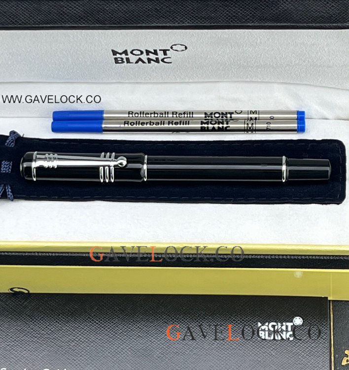 Replica Mont blanc Writers Edition Fountain Pen Black Resin